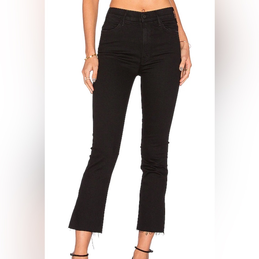 MOTHER The Hustler Ankle Fray Black 30